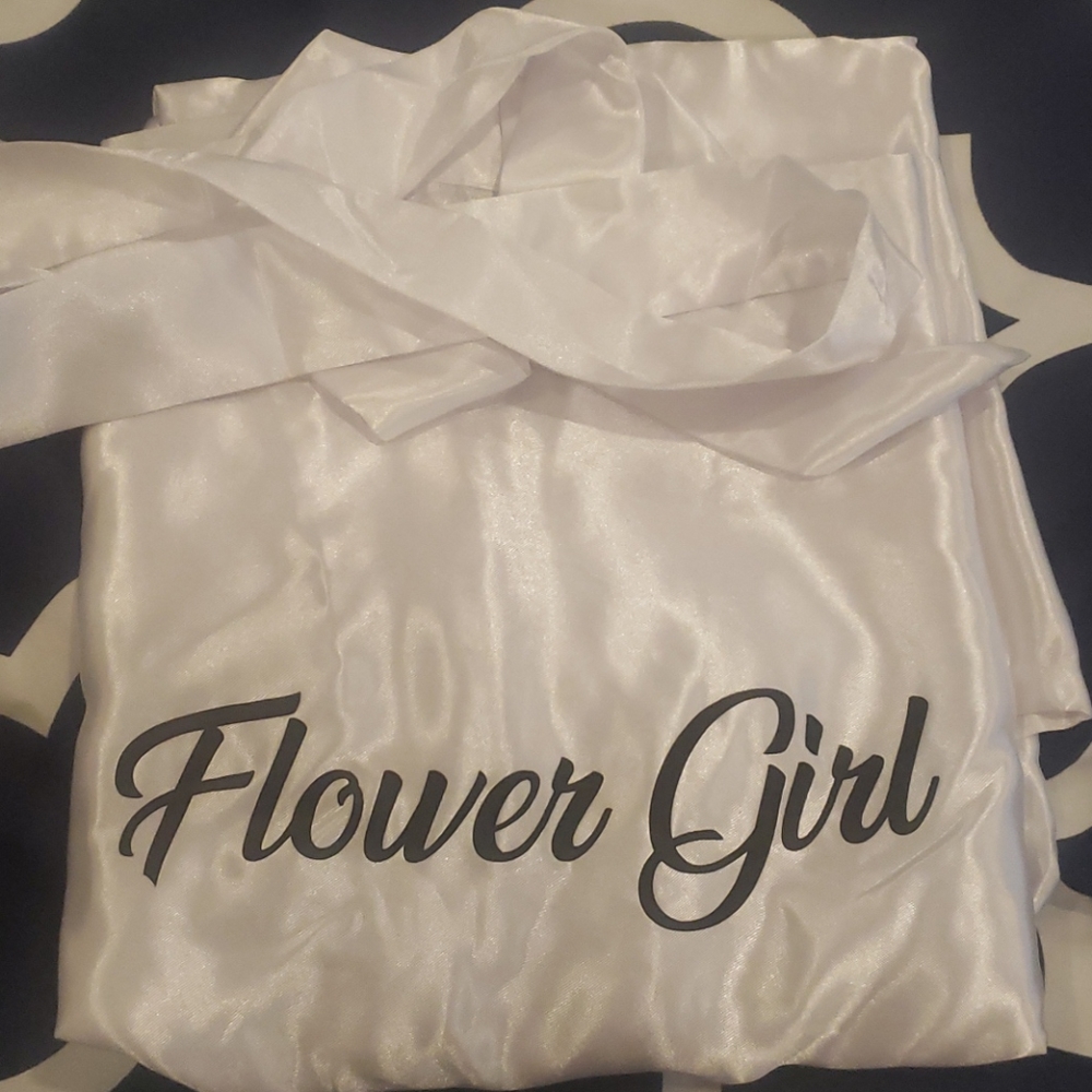 Flower Girl Satin Robes